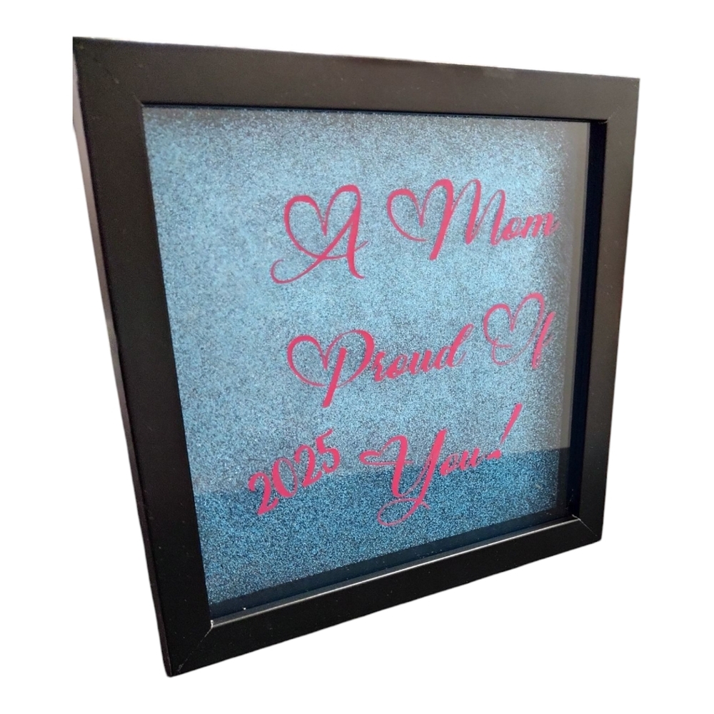 Black Framed Inspirational Quote Art Wall Decor Daughter Gift